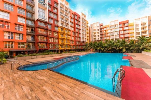 Pool And Garden View Good Stay Premium 2 Bhk Flat 104 Dabolim Exterior photo